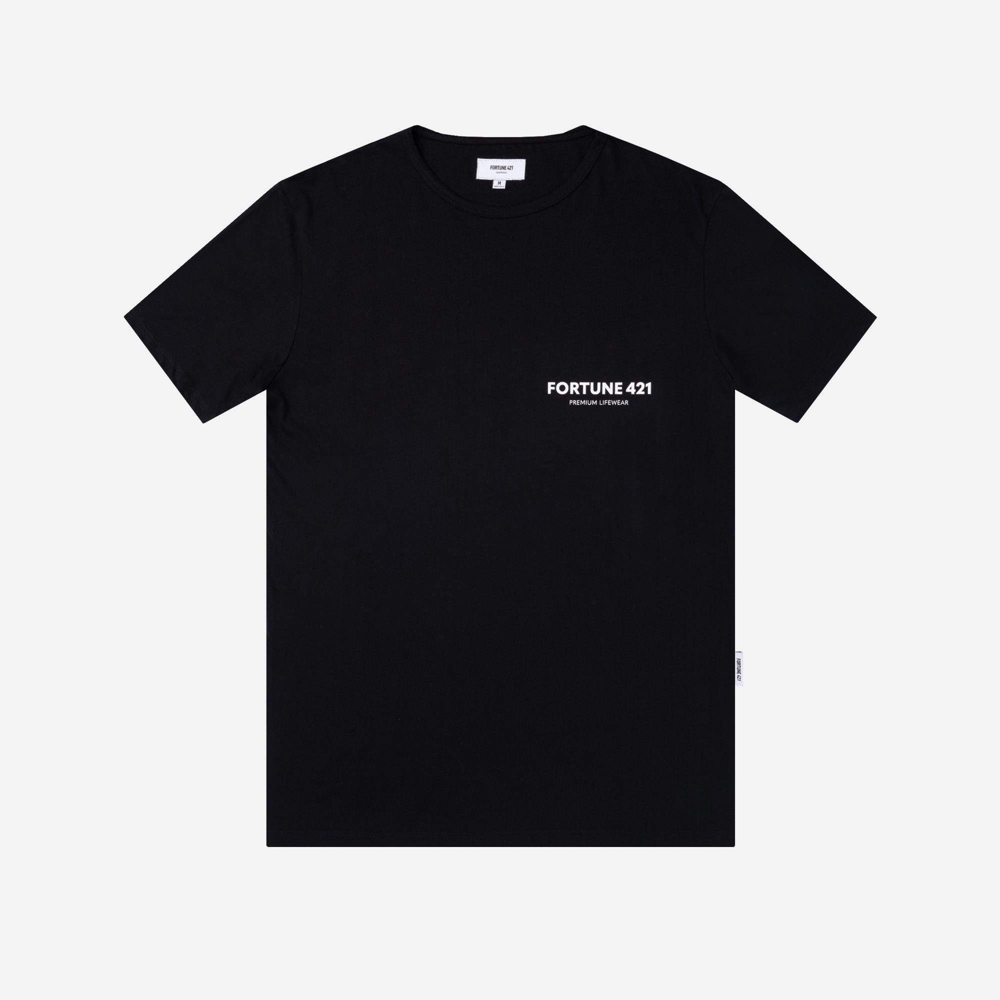 Brand Tee Classic Hem - Black – FORTUNE 421