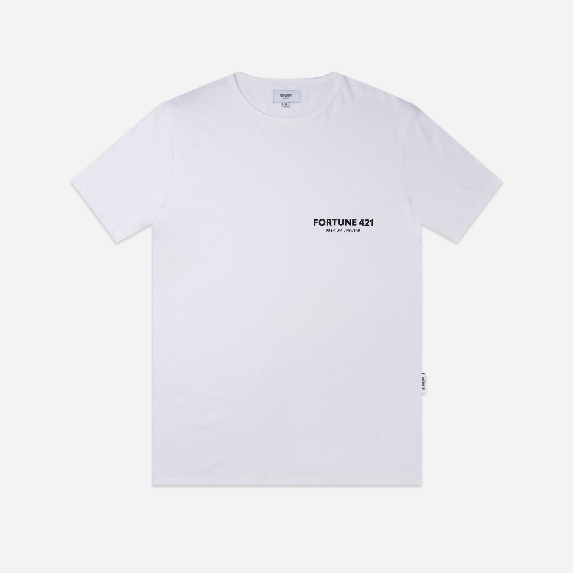 Brand Tee Classic Hem - White