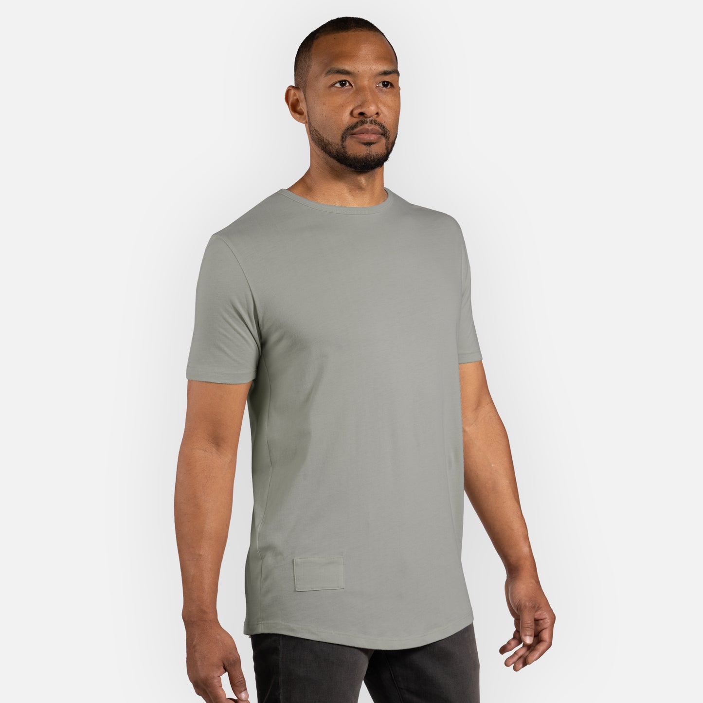 Legacy Tee Curved Hem - Sage