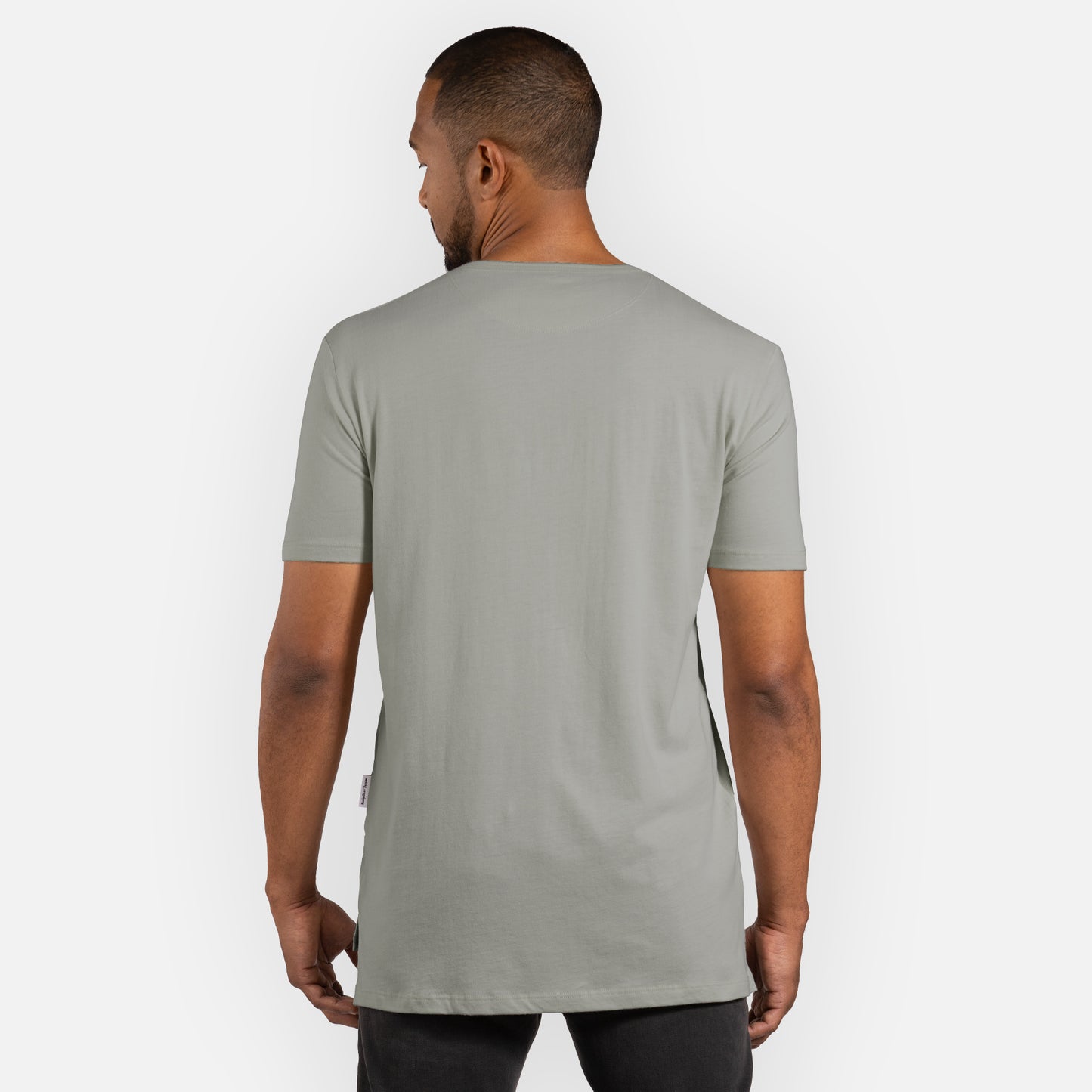 Legacy Tee Split Hem - Sage