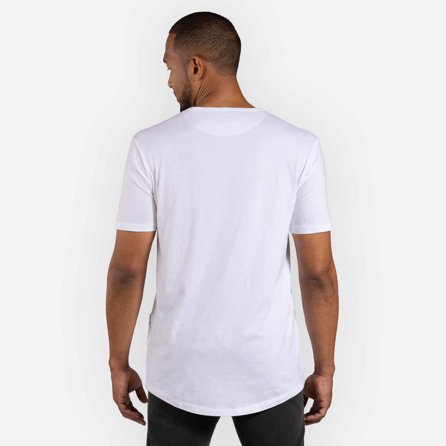 Legacy Tee Curved Hem - White