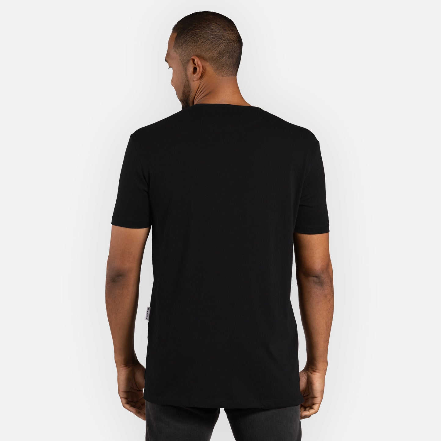 Legacy Tee Split Hem - Black