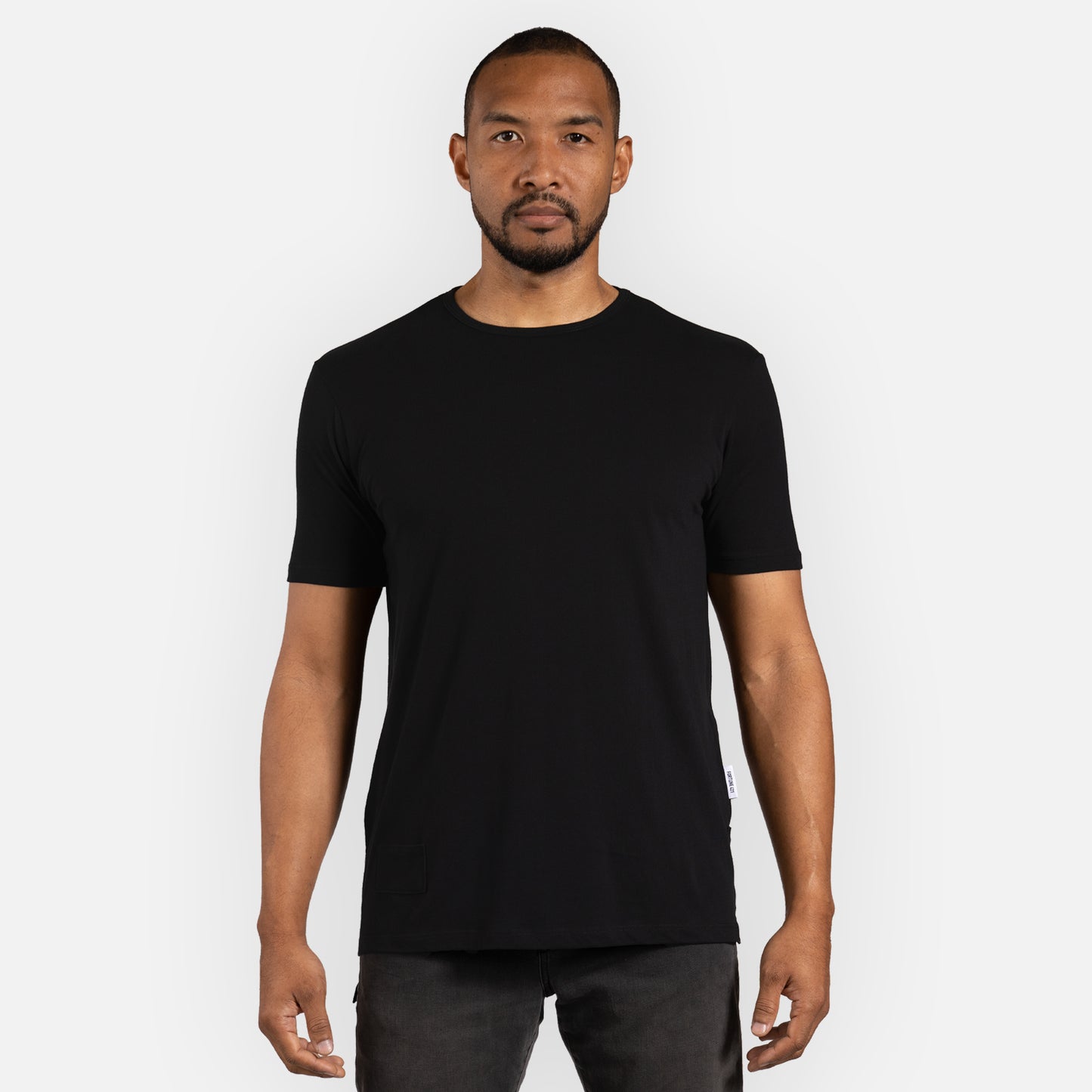 Legacy Tee Split Hem - Black