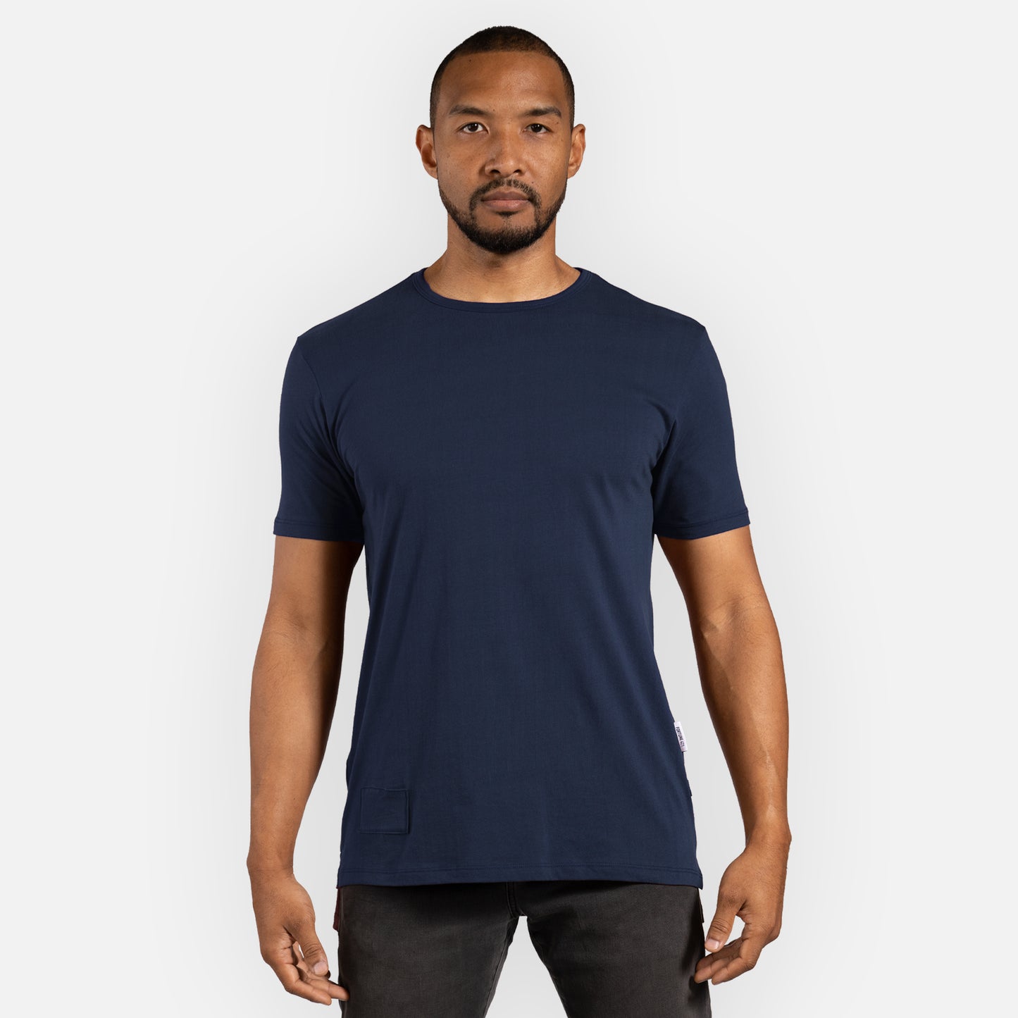 Legacy Tee Split Hem - Navy