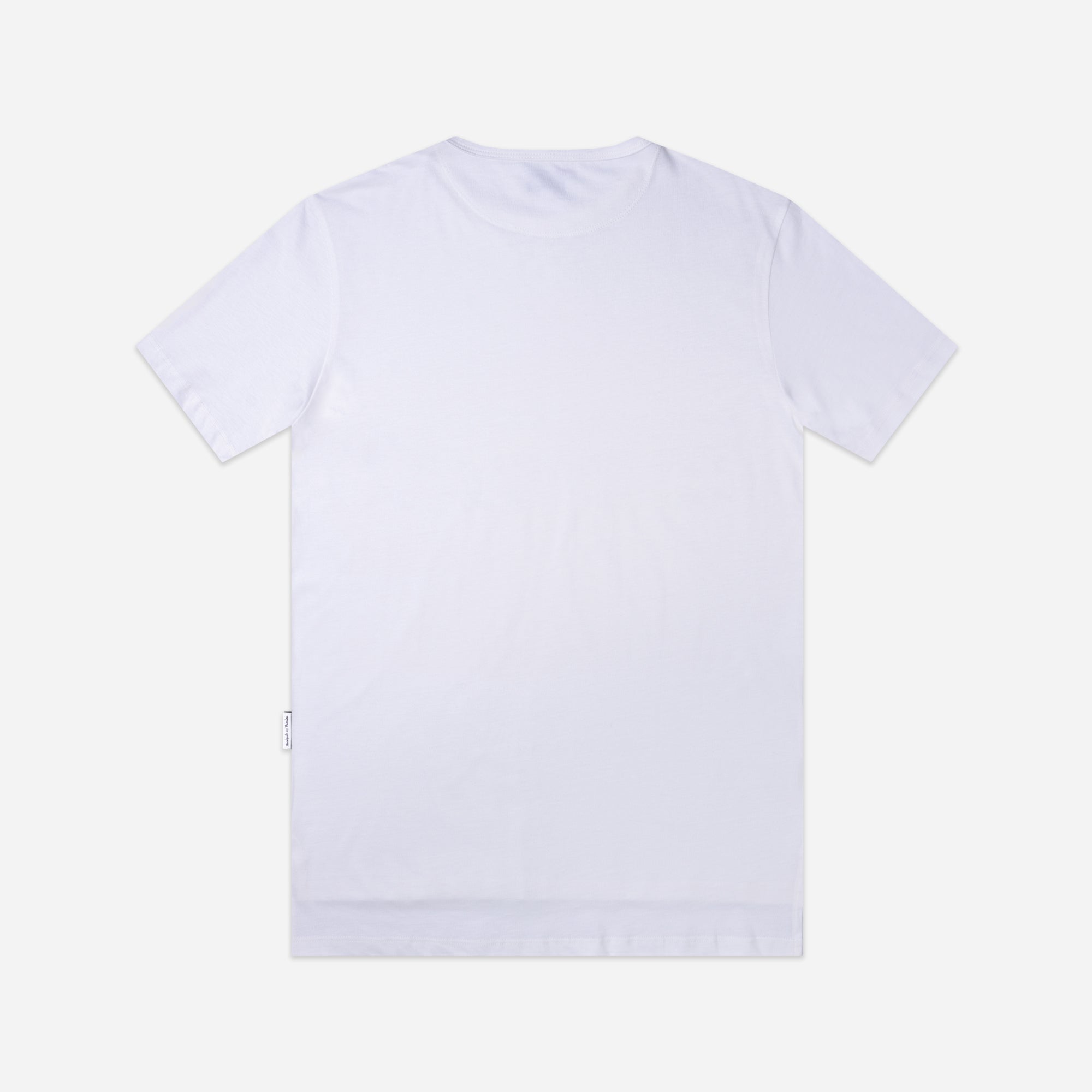 Character Tee Split Hem - White