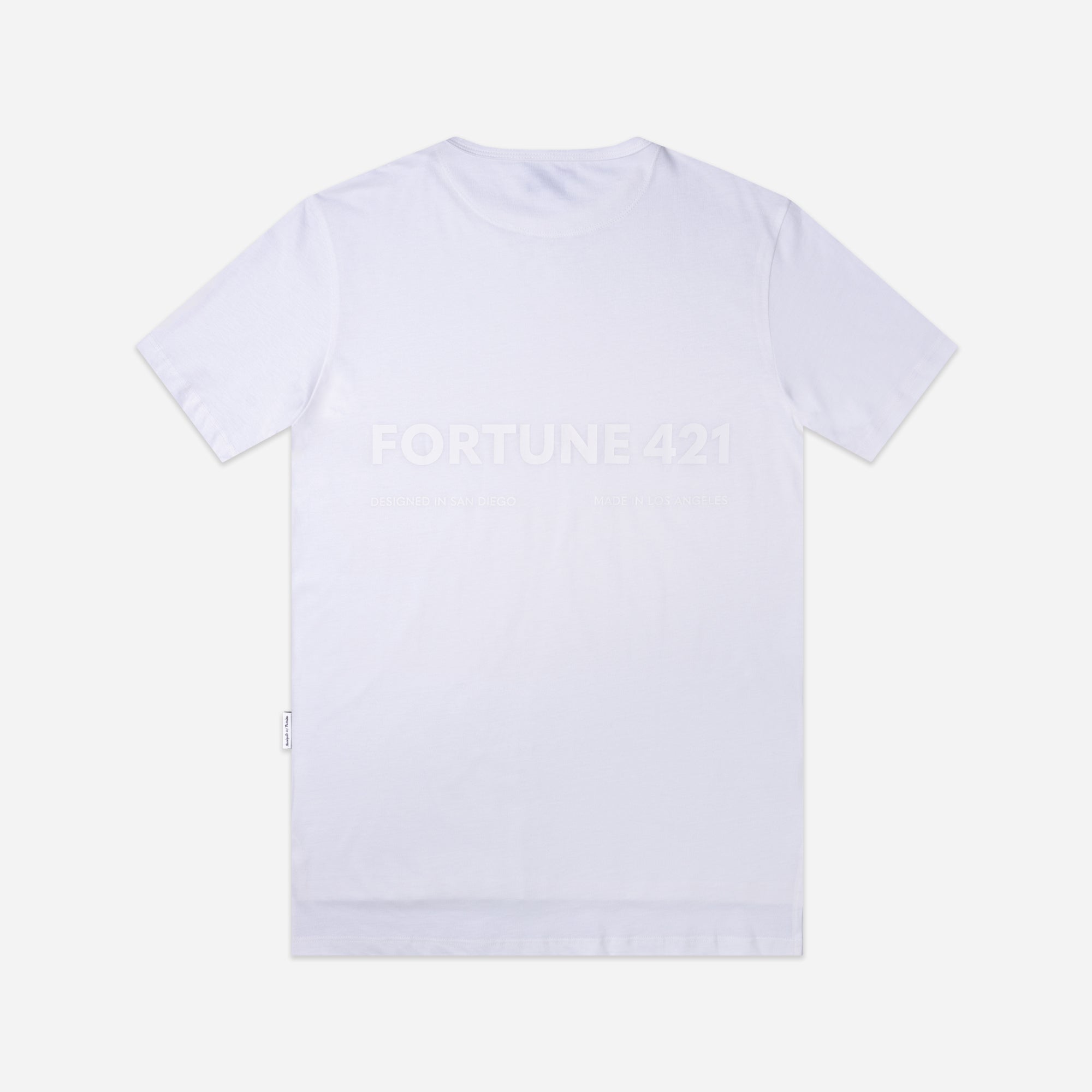 Create Tee Split Hem White FORTUNE 421