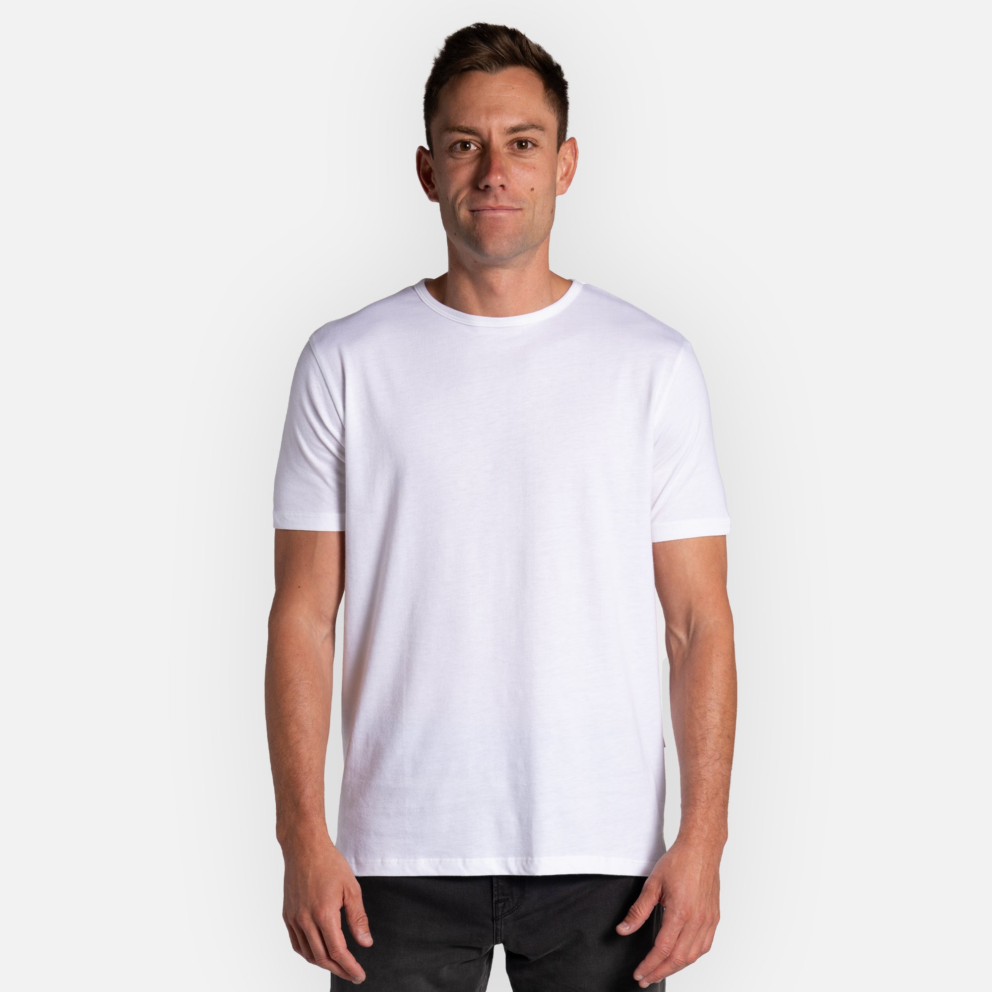 White t shirt full 2024 hand