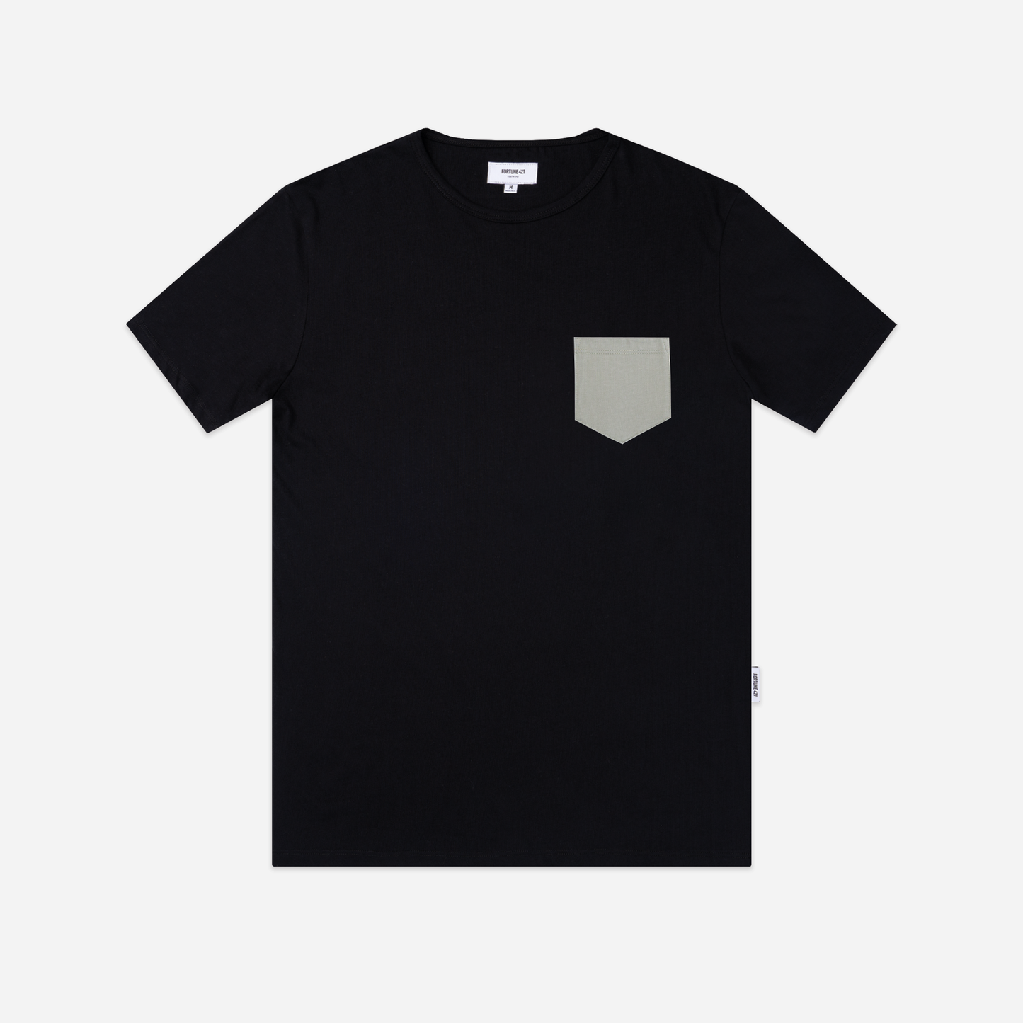 Pocket Tee Classic Hem - Blk/Sge