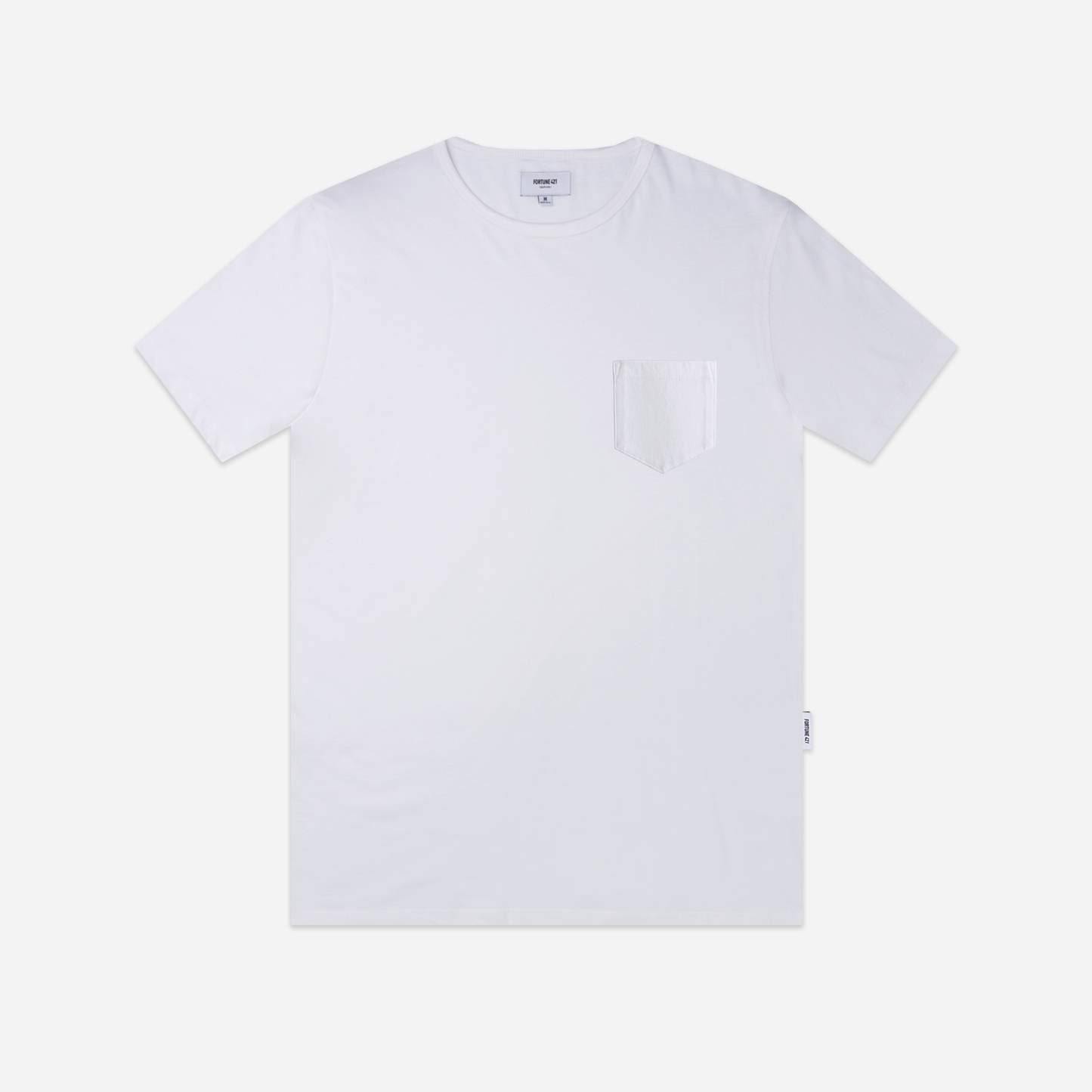 Pocket Tee Classic Hem - White