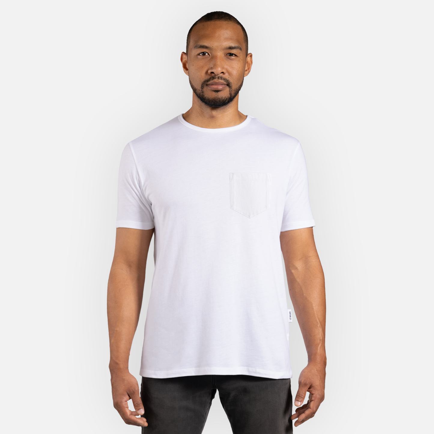 Pocket Tee Classic Hem - White