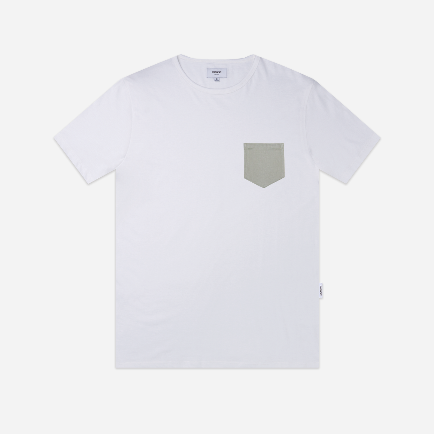 Pocket Tee Classic Hem - Wht/Sge