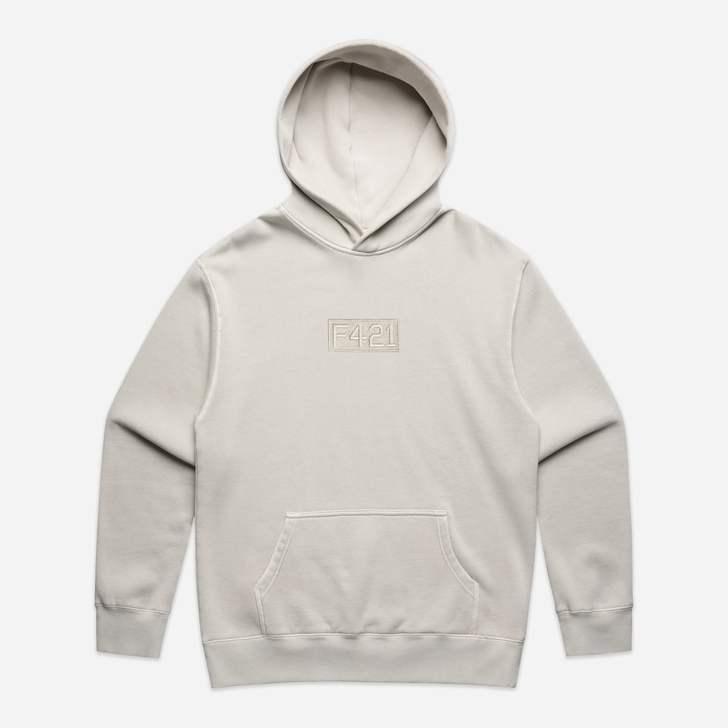 Stamp Vintage Relaxed Hoodie - Faded Bone